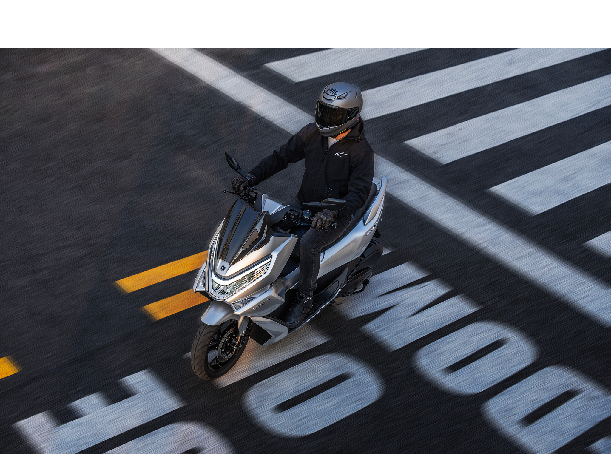 The CFMOTO 150SC in its element