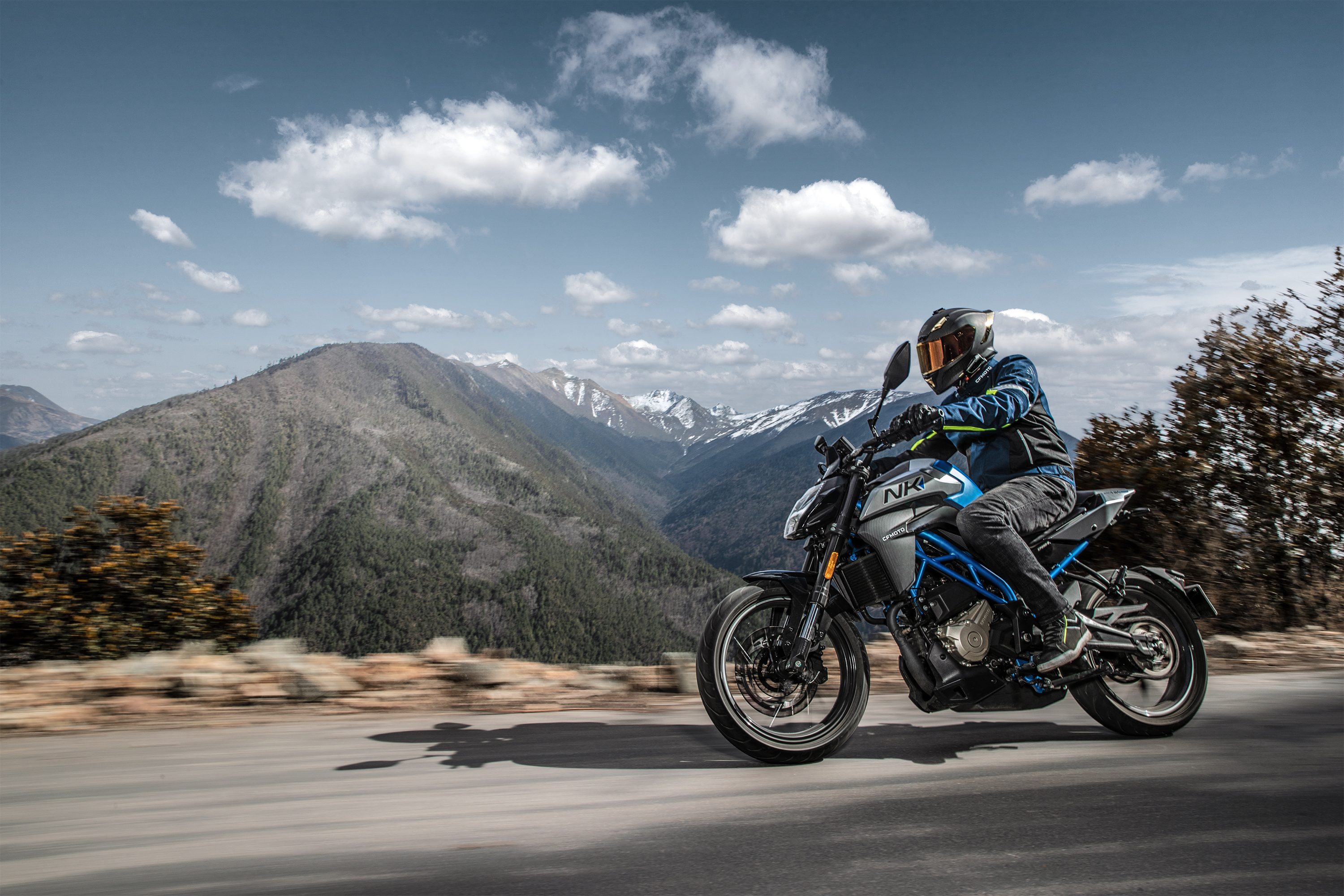 The CFMOTO 250NK in its element