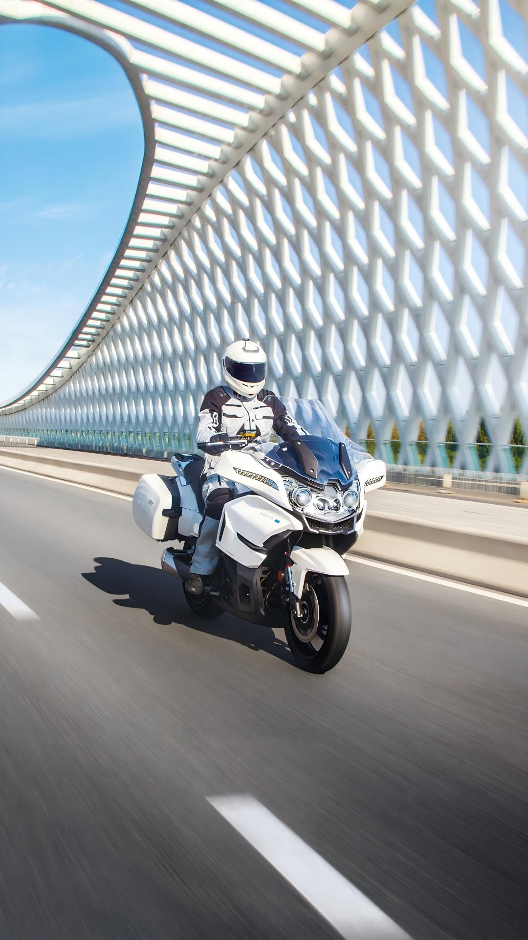 The CFMOTO 650TR-G in its element