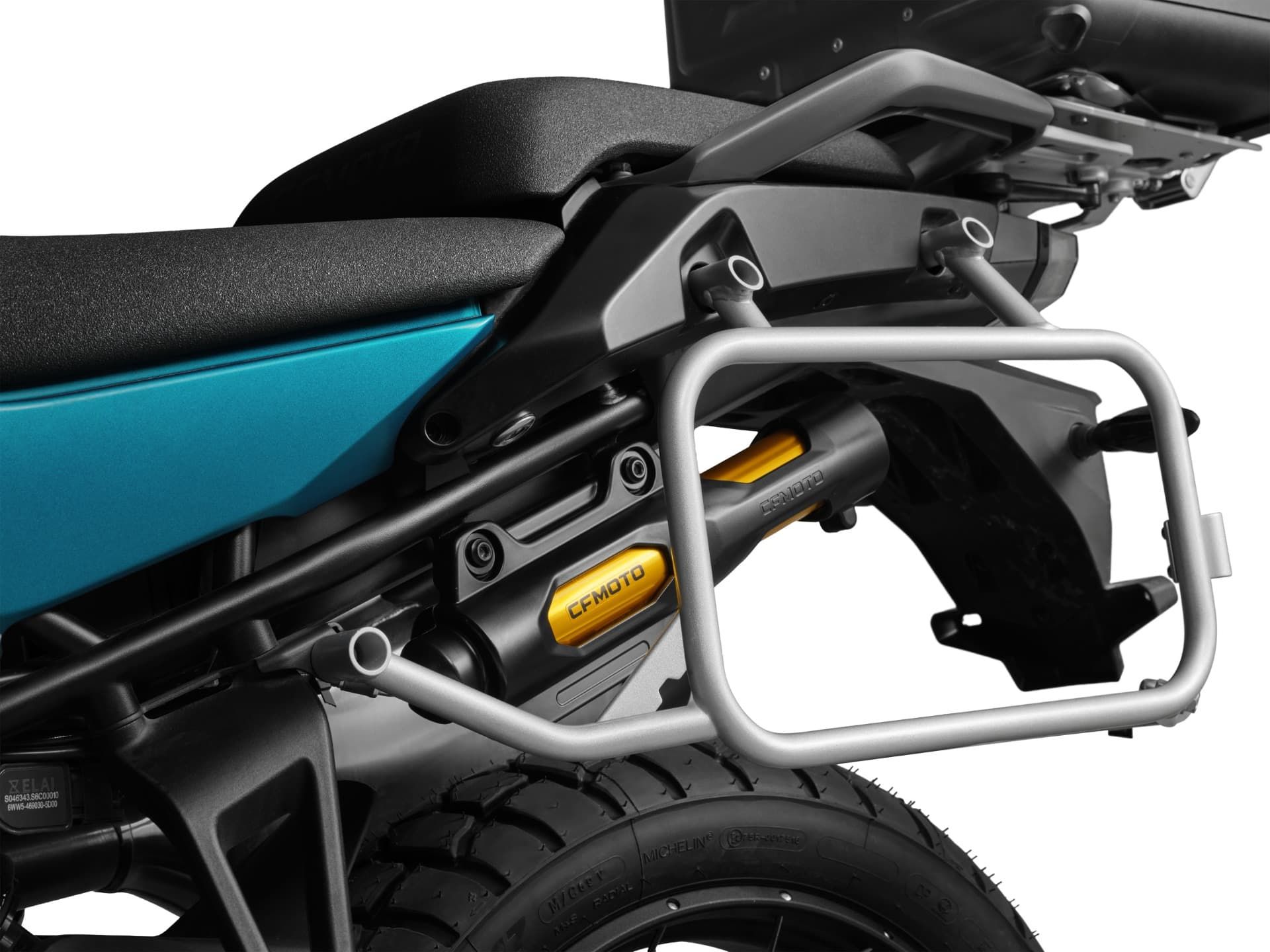 Rear electronic suspension below the 800MT ES seat