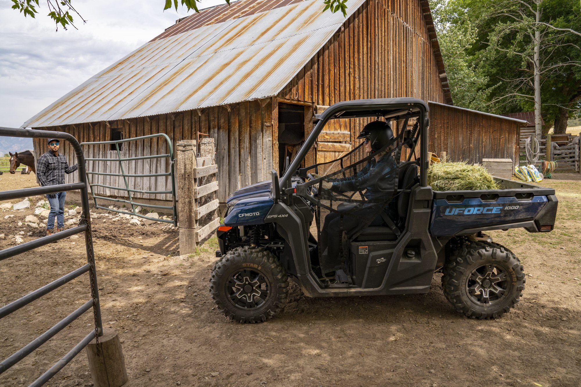 The CFMOTO UFORCE 1000 in its element