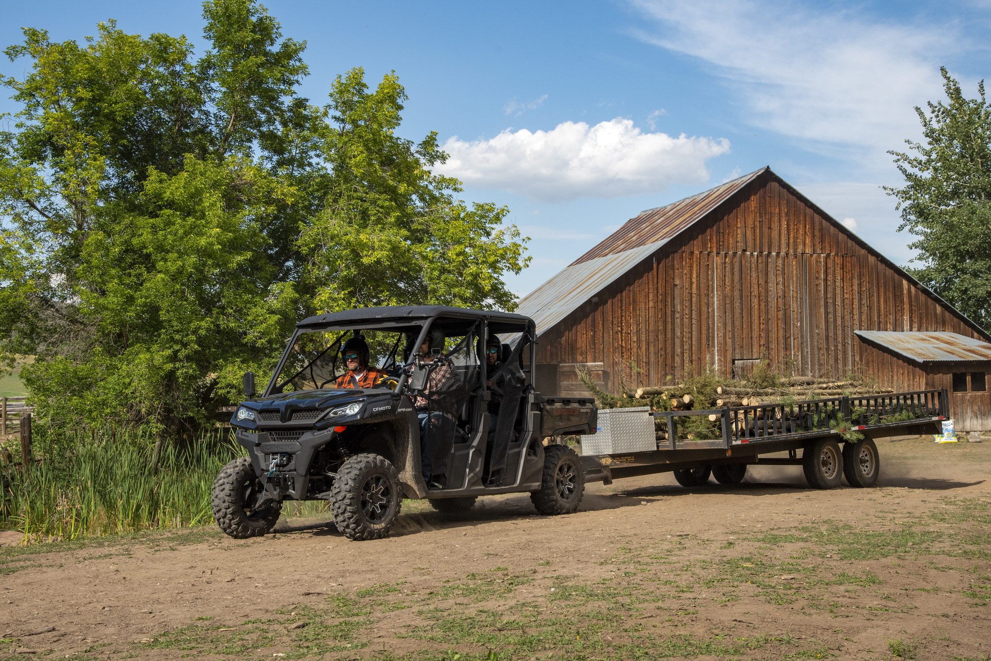 The CFMOTO UFORCE 1000 XL in its element