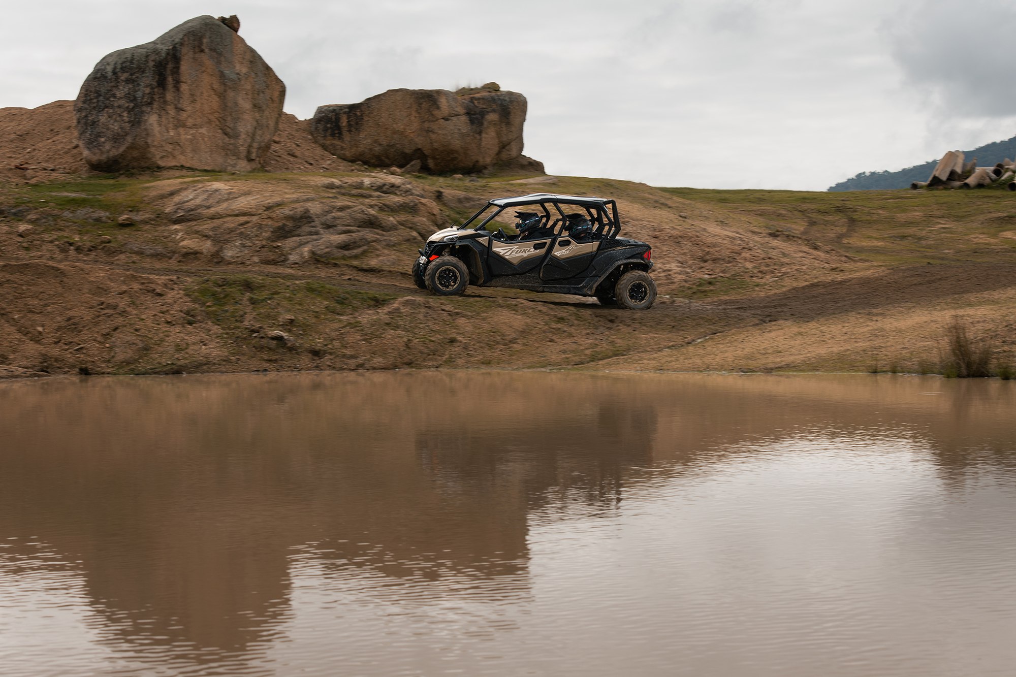 The CFMOTO ZFORCE 950 SPORT-4 in its element